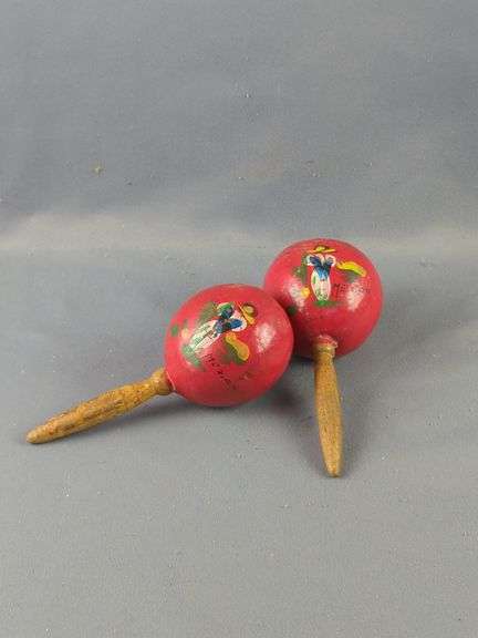Hand-Painted Maracas And Hand Rattles