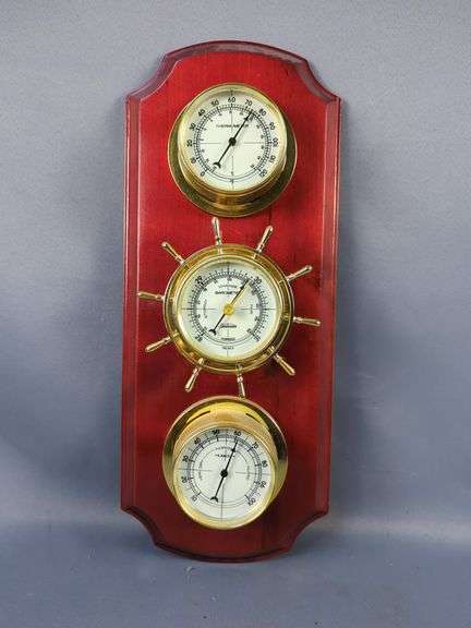 Sunbeam Thermometer, Barometer & Humidity Gauge - Nautical Style