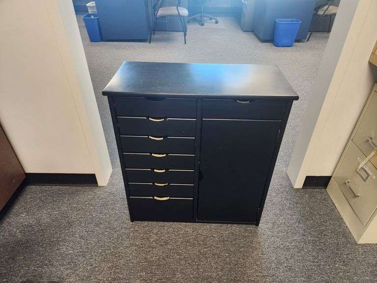 Combination Storage Cabinet With 8 Drawers, 32" x 29" x 13.5"