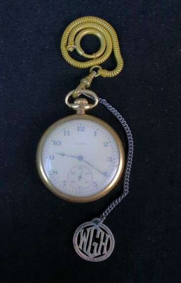 Elgin Pocket Watch with Fahy's Montauk Case