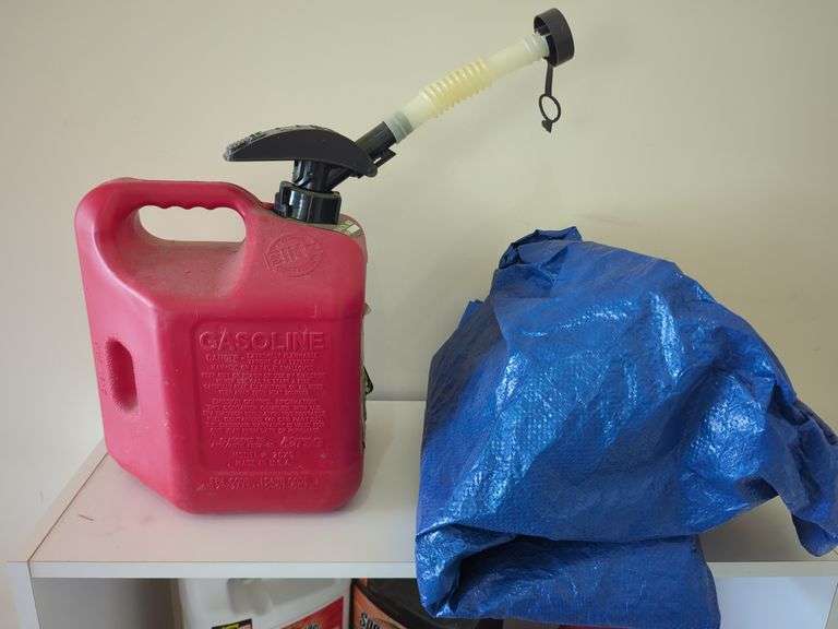 Household Fluids, Chemicals, and Storage Shelf