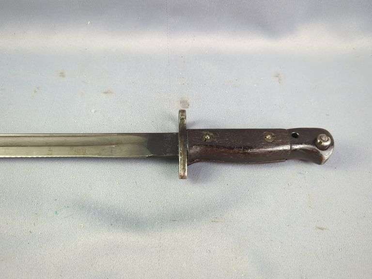 Vickers M1907 Bayonet, 17" Blade, In Sheath