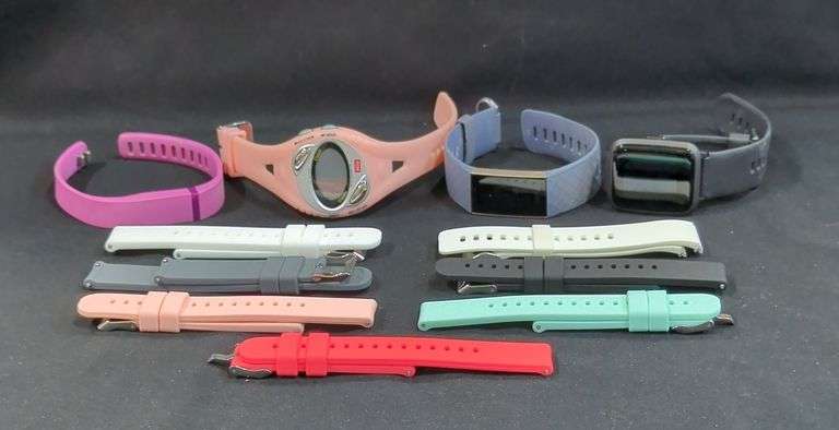 Digital Fitness Watches, Qty 4, Replacement Silicone Watch Band, Qty 7