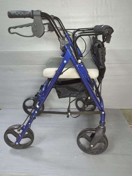 Medline Freedom Rolling Walker with Seat and Storage Pouch