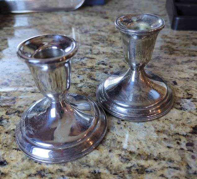 Towle Sterling Silver Candlestick Holders, Qty 2
