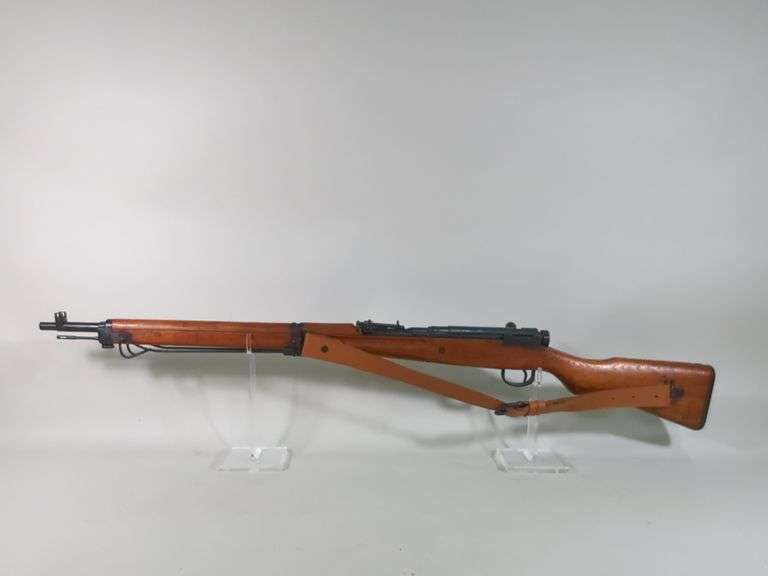 Japan Arisaka Type 99 7.7mm Bolt Action Rifle SN# 61485, With Bayonet, Leather Sling, Wire Monopod