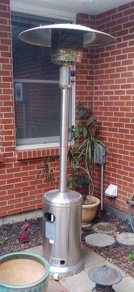 Hampton Bay 48000 BTU Stainless Steel Patio Heater, Model NCZH-G-SS