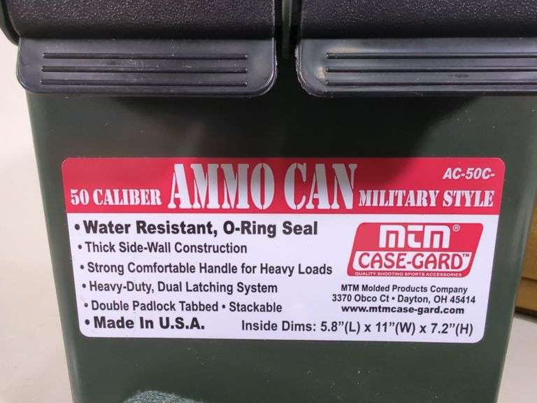 MTM Case Gard Ammo Can, Leopold Scope Rings, Leather Holster, Allen Shell Bag, And Long Arm Gun Sock