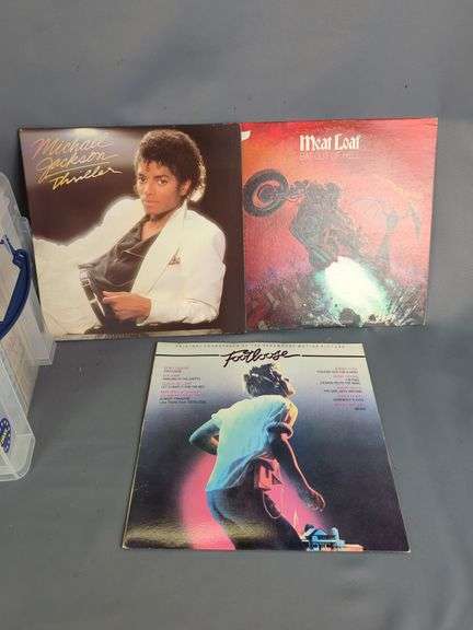 Collection of Vinyl Records - Michael Jackson, Meatloaf, Footloose & More!