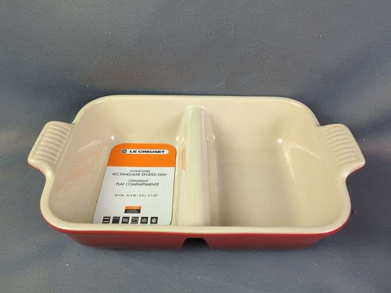 Le Creuset Rectangular Stoneware Baking Dishes, Qty 2