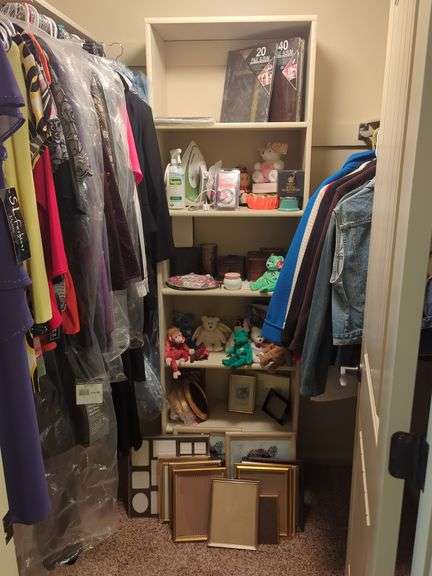 Frames, Albums, Plush Beanie Babies and More, Contents Of Shelves