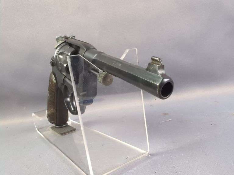 Manufacture d'Armes de Saint-Étienne 1892 Lebel 8mm 6-Shot Revolver SN# L-24113, Dated S 1922, In Leather Holster
