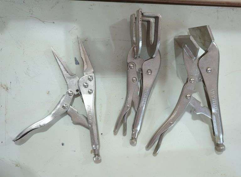 Pittsburgh Locking Pliers, Qty 3