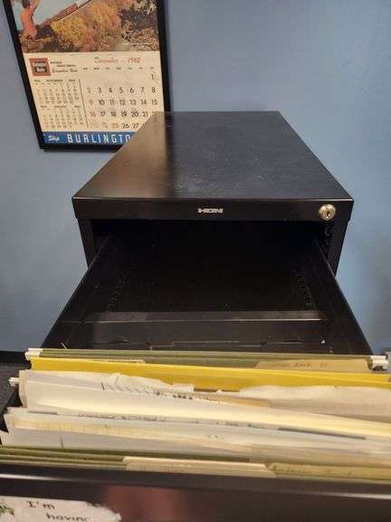 Hon 4-Drawer File Cabinet, No Key, 52" x 15" x 29"