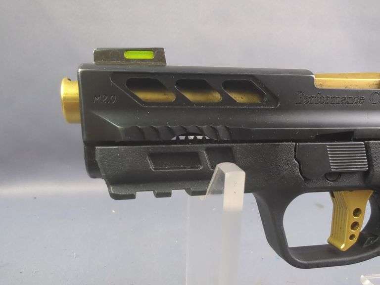 Smith & Wesson Performance Center M&P380 Shield Easy M2.0 .380 Auto  Pistol SN# RFX7317, Fiber Optic Front And Rear Sights