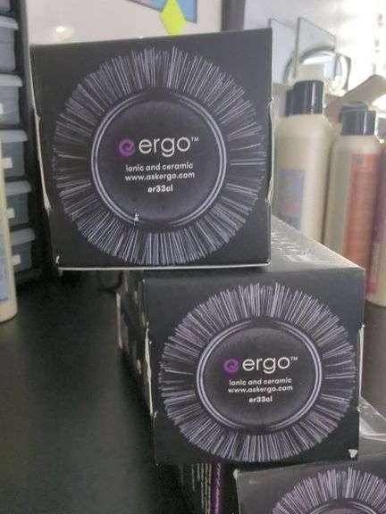 Ergo Ionic Ceramic Professional Round Brushes, Qty 4, 1 ⅛ inch