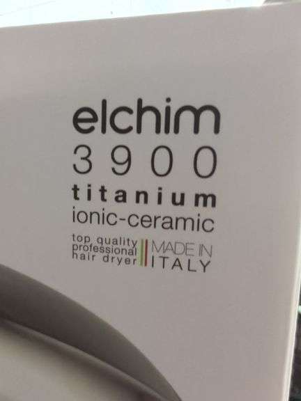 Elchim 3900 Titanium Ionic-Ceramic Professional Hair Dryer, New In Box