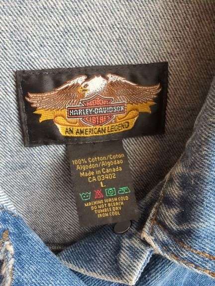 Harley-Davidson Denim Jacket, Women's Large