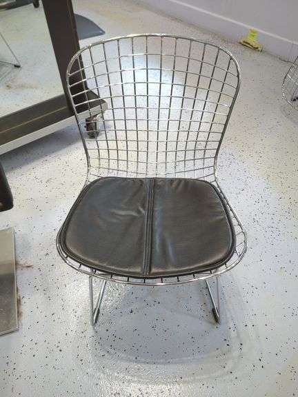 Chrome Frame Chairs with Cushions, Qty 3