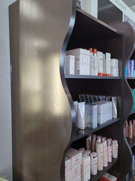 Wood Retail Shelving Units, Qty 3, Contents NOT Included, THURSDAY Pick Up ONLY,Bidder Responsible For Proper Removal