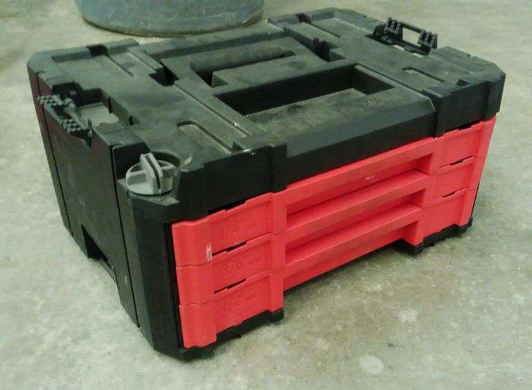 Craftsman Socket And Wrench Set in Stackable Toolbox