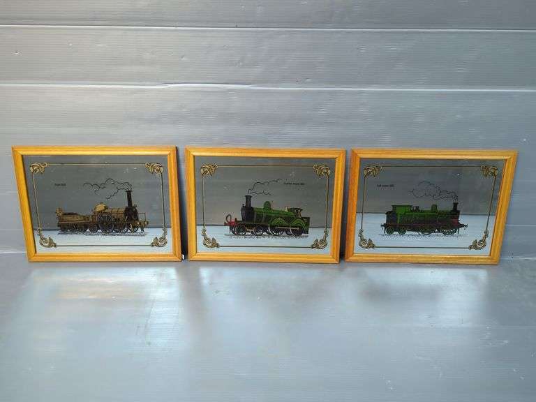 Framed Train Mirrors