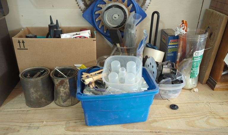 Mixed Lot of Hardware, Automotive, and Shop Supplies