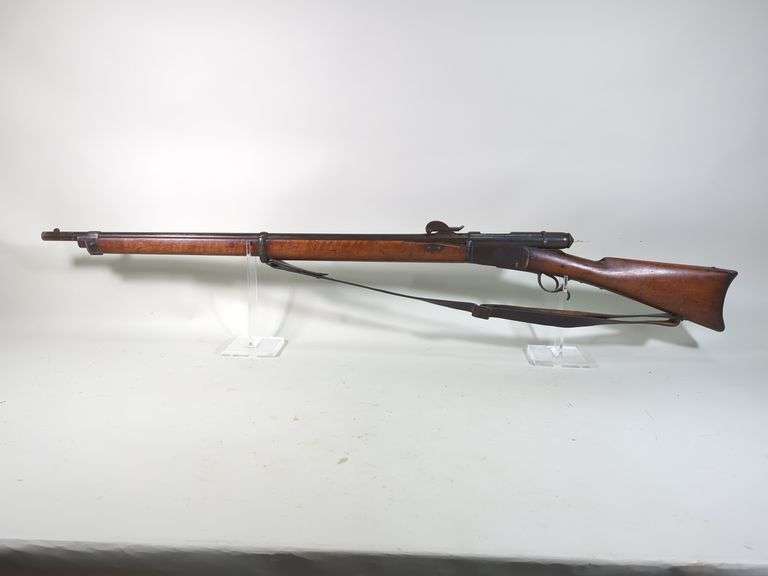Waffenfabrik Bern Vetterli M78 10.4 x 38 Bolt Action Rifle SN# 169828, With Socket Bayonet, Leather Sling