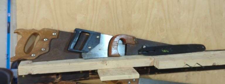 Lot of Four Hand Saws
