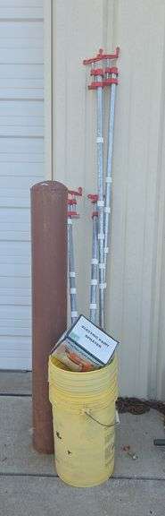 Jobar International Electric Paint Sprayer and Metal Support Poles