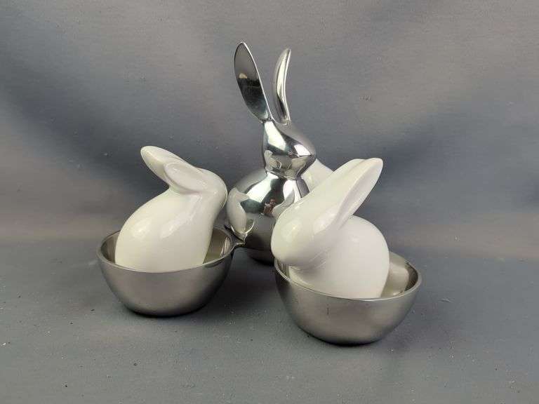 Housewares Assortment, Includes Pitcher, Bunny Accents, Dishes, and Napkin Rings