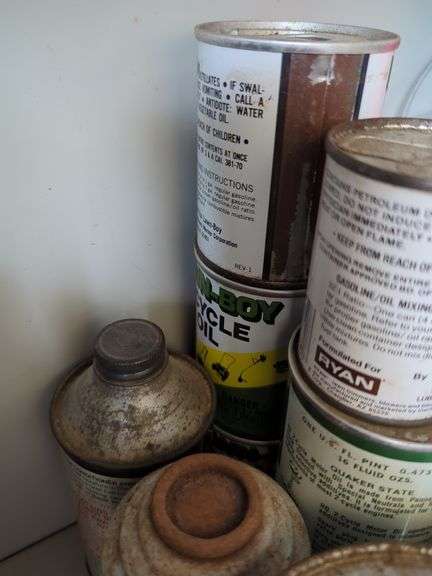 Assorted Motor Oils, Automotive Cleaners, and Coatings