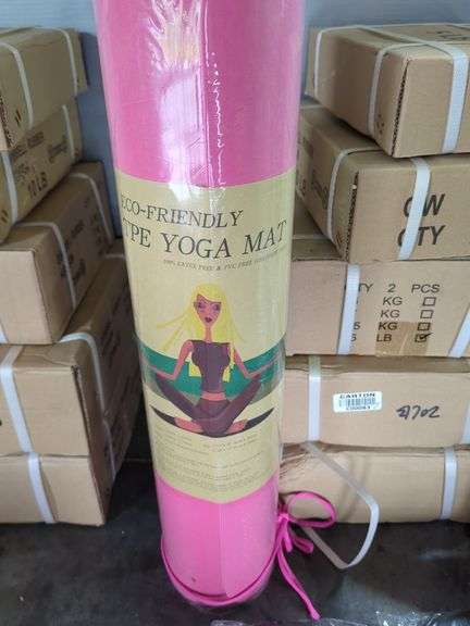 Gym Equipment Including Rubber Hexagon Dumbbell Sets, Resistance Bands, Sliders, And Yoga Mat