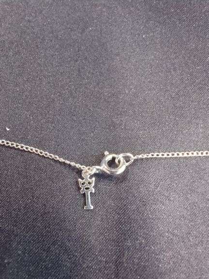 Ladies Silver Toned Necklaces With Pendants, Qty 2