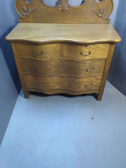 Vintage Dresser With Mirror