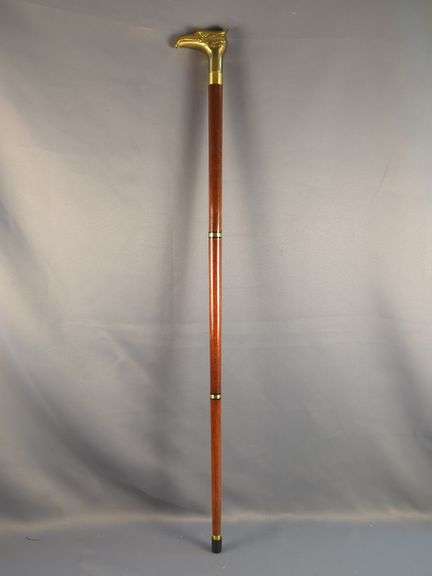 Brass Eagle Head Handled Walking Stick