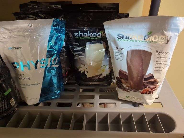 Shakeology, Flour, Supplements, and More, Contents Of Shelving