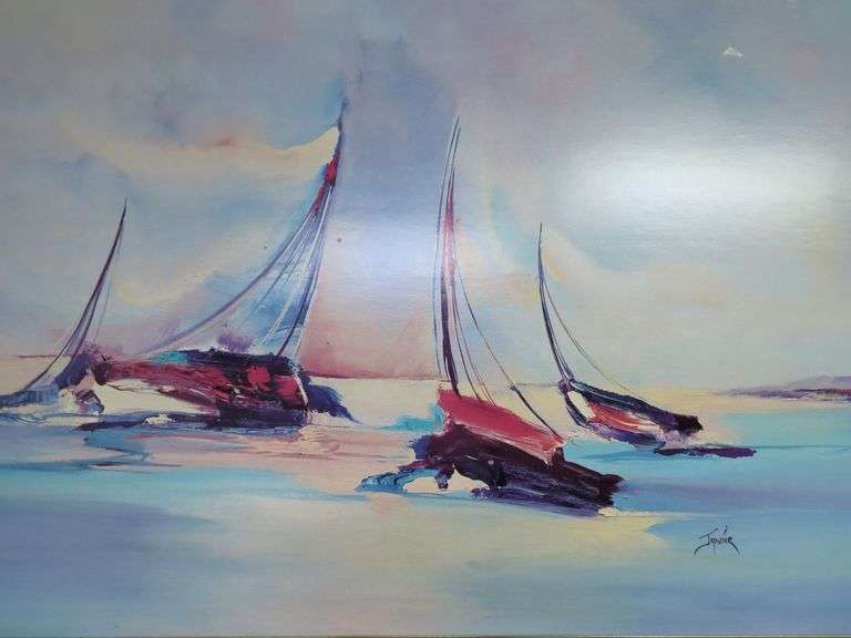 Janine Framed Sailboat Print