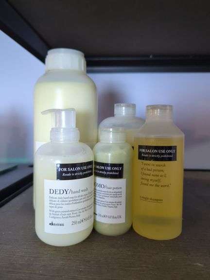 Davines Salon Hair Care Including Shampoo, Mask, Potion, Hand Wash, Qty 5