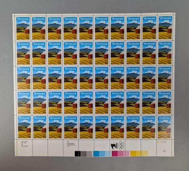US Postage Stamps Sheets