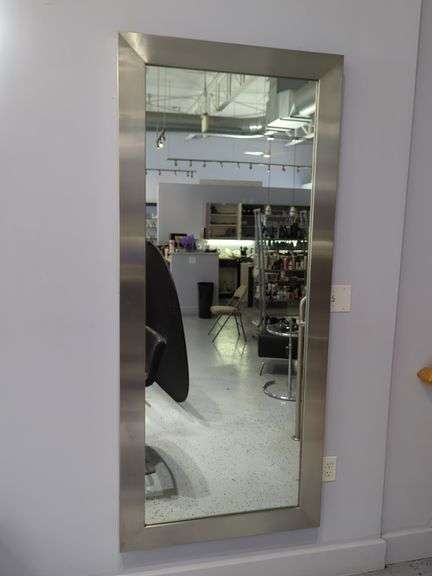 Full Length Wall Mirror, Approx 74.5" x 32.5"