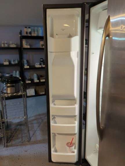 GE Profile Stainless Steel Side By Side Refrigerator, Bidder Responsible For Proper Removal