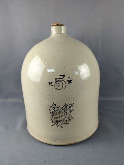 Monmouth Pottery 5 Gallon Stoneware Jug
