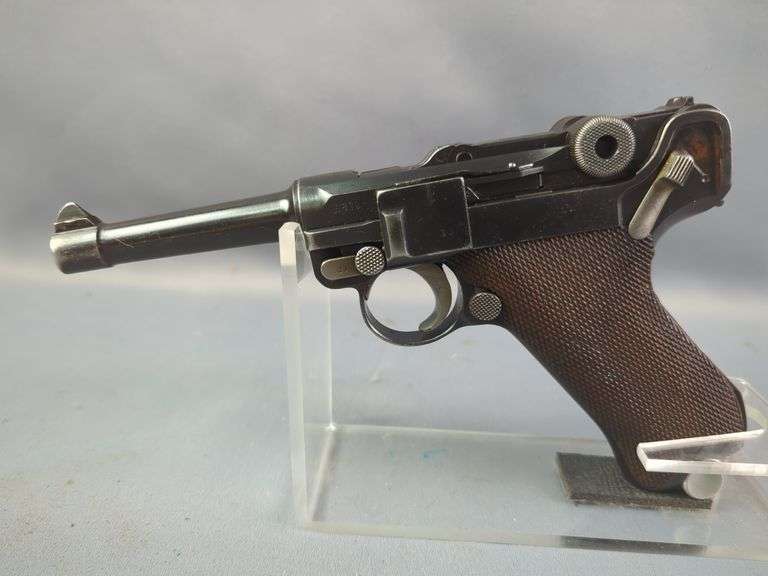 DWM 1916 Luger 9mm Pistol SN# 6833, 2 Total Mags, In Leather Holster On Belt With Imperial German Buckle