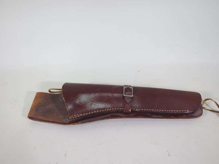 Bianchi S&W K #10 Basket Weave Leather Holster, And JC Higgins 770 Leather Holster