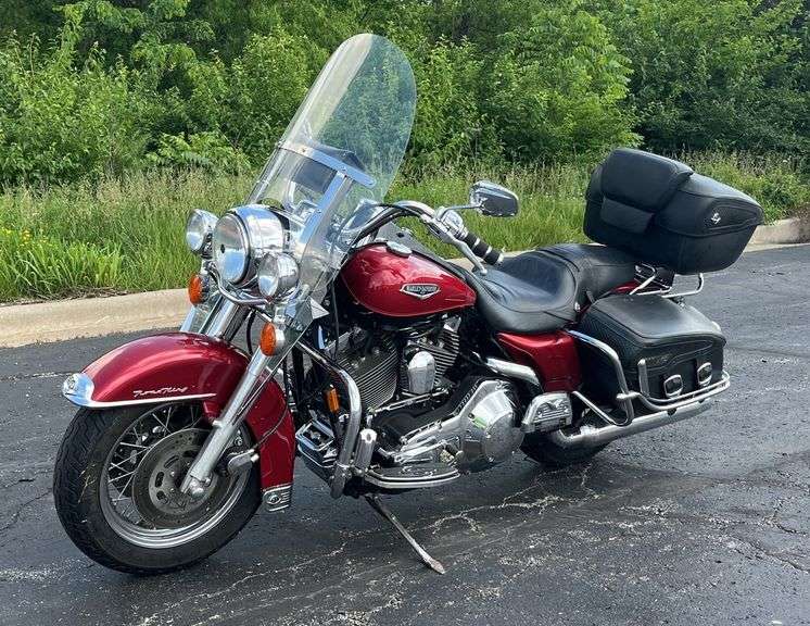 1999 Harley-Davidson Road King Motorcycle, VIN 1HD1FRW13XY638731, Mileage Showing On Odometer 25,233, Missouri Title, See Details For Video