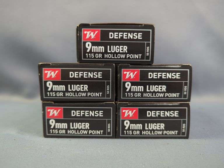 Winchester Defense 9mm Luger, Approx 250 Rds, Local Pickup Only