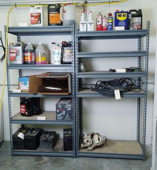 Heavy Duty Metal Storage Shelves, Qty 2, Contents Not Included