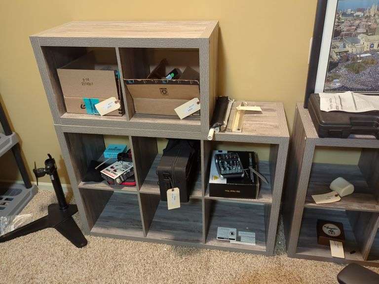 Wood Cube Storage Organizer Shelves, Contents Not Included