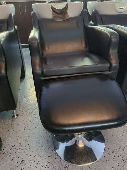 Minerva Salon Shampoo Bowl and Chair with Footrest